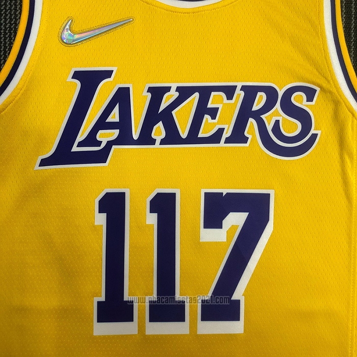 Camiseta Los Angeles Lakers x X-BOX Master Chief #117 Amarillo